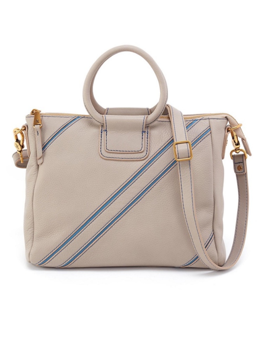 HOBO International Sheila Medium Leather Satchel Bag Removable Crossbody Strap